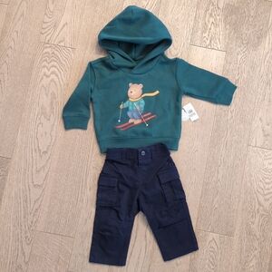 Baby Brannan Bear Hoodie Outfit Set